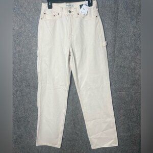 Abercrombie & Fitch Woman Size 25 long Nwt The Slouchy mid rise cargo Jeans